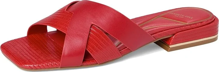 Kenneth Cole New York Issa Women's Wedge Shoes Red Lizard : 9 M, Leather - Image 5