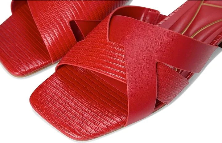 Kenneth Cole New York Issa Women's Wedge Shoes Red Lizard : 9 M, Leather - Image 7