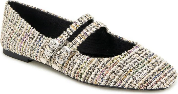 White/Multicolor Tweed