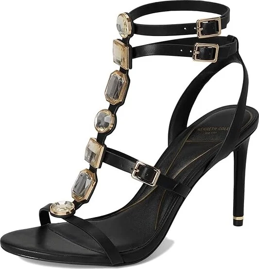 Kenneth Cole New York Lilath Women's Dress Sandals Black : 10 M, Synthetic - Image 5