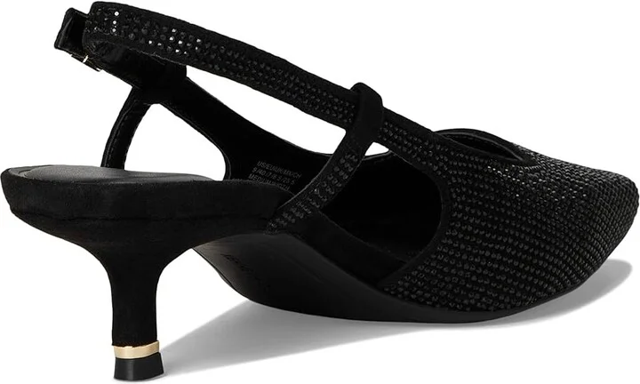 Kenneth Cole New York Martha Crystals High Women's Heels Black/Black Micro : 9.5 M, Leather - Image 4