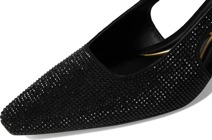 Kenneth Cole New York Martha Crystals High Women's Heels Black/Black Micro : 9.5 M, Leather - Image 7