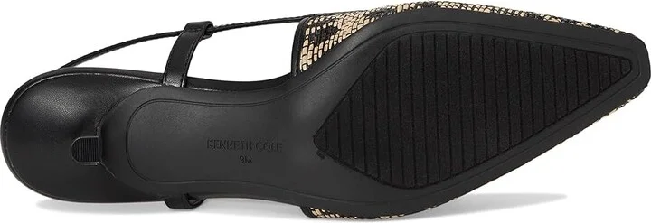 Kenneth Cole New York Martha Women's Shoes Natural/Black Raffia : 5.5 M, Leather - Image 3
