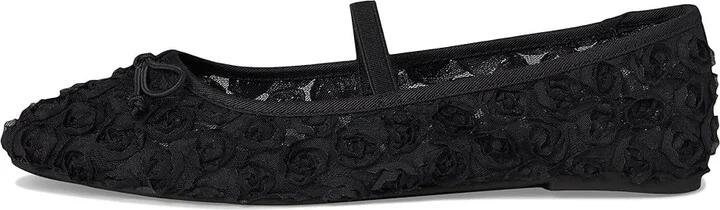 Kenneth Cole New York Myra Mesh Women's Flat Shoes Black Floral Mesh : 9 M, Leather/Mesh/Rubber - Image 6