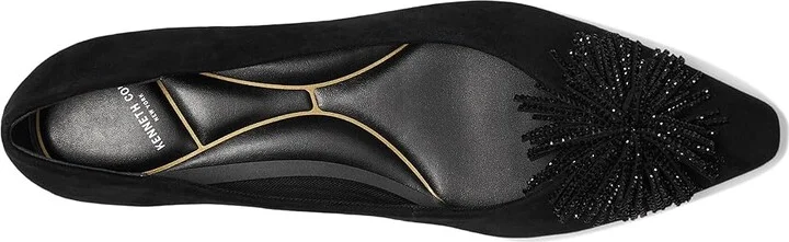 Kenneth Cole New York Natasha Women's Flat Shoes Black Suede : 8.5 M, Leather/Rubber/Suede - Image 2