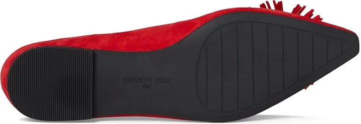 Kenneth Cole New York Natasha Women's Flat Shoes Fuego Suede : 6.5 M, Leather/Rubber/Suede - Image 3