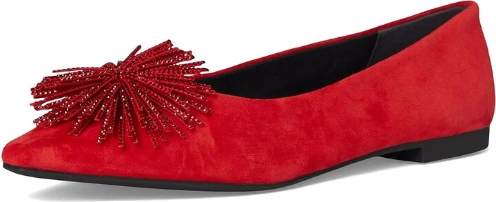 Kenneth Cole New York Natasha Women's Flat Shoes Fuego Suede : 6.5 M, Leather/Rubber/Suede - Image 5