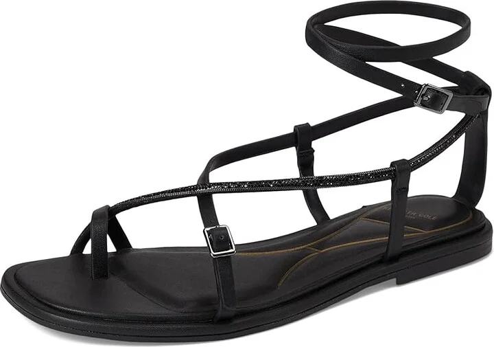 Kenneth Cole New York Paros Jewel Women's Dress Sandals Black Leather : 6.5 M, Faux Leather - Image 5