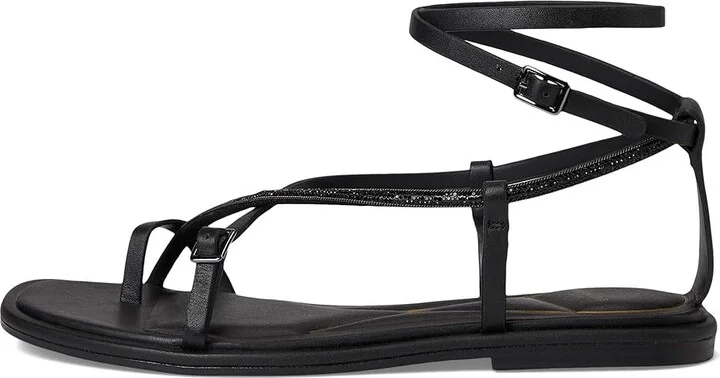 Kenneth Cole New York Paros Jewel Women's Dress Sandals Black Leather : 6.5 M, Faux Leather - Image 6