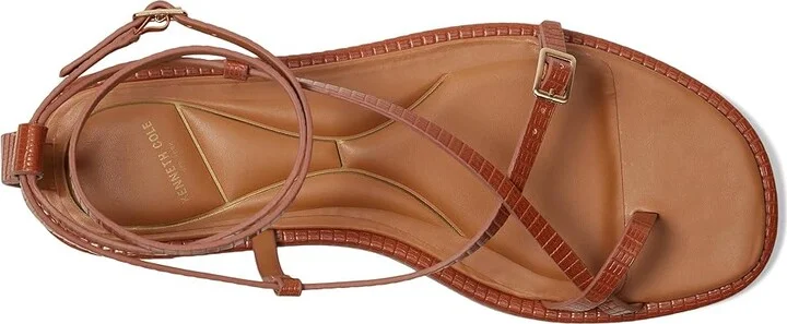 Kenneth Cole New York Paros Women's Dress Sandals Tan : 8 M, Faux Leather - Image 2