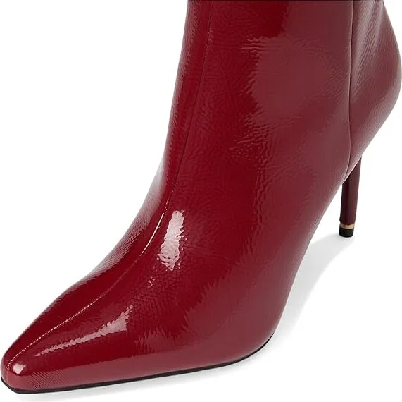 Kenneth Cole New York Quincy Women's Boots Rio Red Patent : 8.5 M, Leather - Image 2
