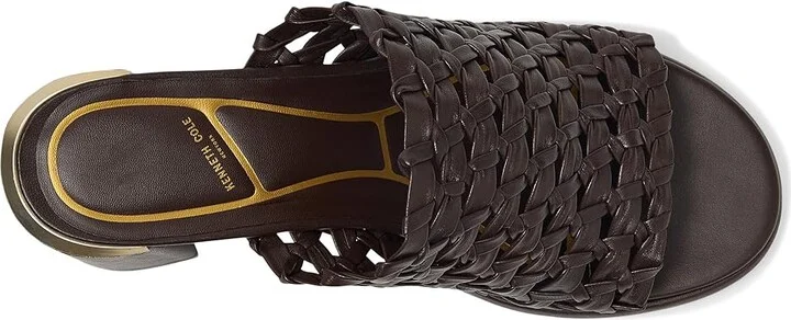 Kenneth Cole New York Solara Women's Wedge Shoes Dark Brown Leather : 7 M, Synthetic - Image 2