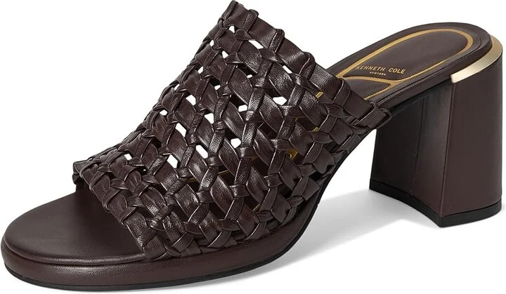 Kenneth Cole New York Solara Women's Wedge Shoes Dark Brown Leather : 7 M, Synthetic - Image 5