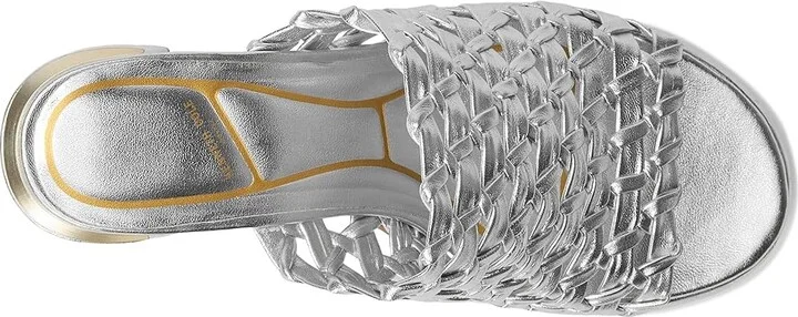 Kenneth Cole New York Solara Women's Wedge Shoes Silver Leather : 7.5 M, Synthetic - Image 2