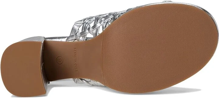 Kenneth Cole New York Solara Women's Wedge Shoes Silver Leather : 7.5 M, Synthetic - Image 3