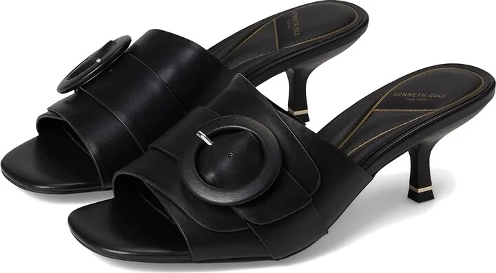 Kenneth Cole New York Valentina Women's Dress Sandals Black Leather : 8.5 M