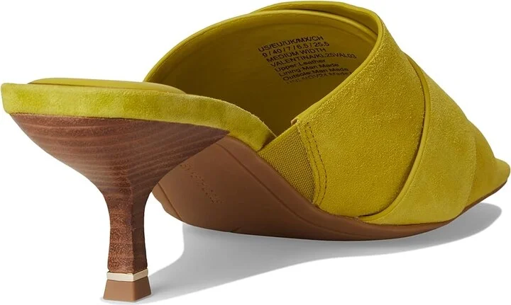 Kenneth Cole New York Valentina Women's Dress Sandals Chartreuse Suede : 6.5 M, Leather - Image 4
