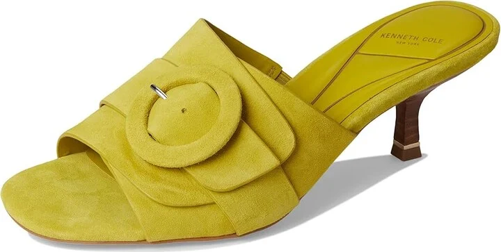 Kenneth Cole New York Valentina Women's Dress Sandals Chartreuse Suede : 6.5 M, Leather - Image 5