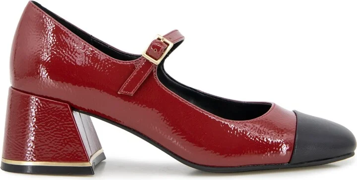 Kenneth Cole New York Women's Alec Block Heel Mary Jane Pumps - White/Black - Image 10