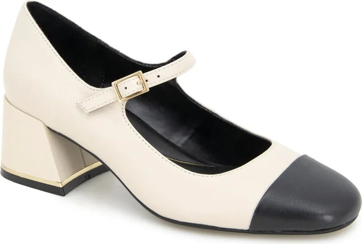 White/Black Leather