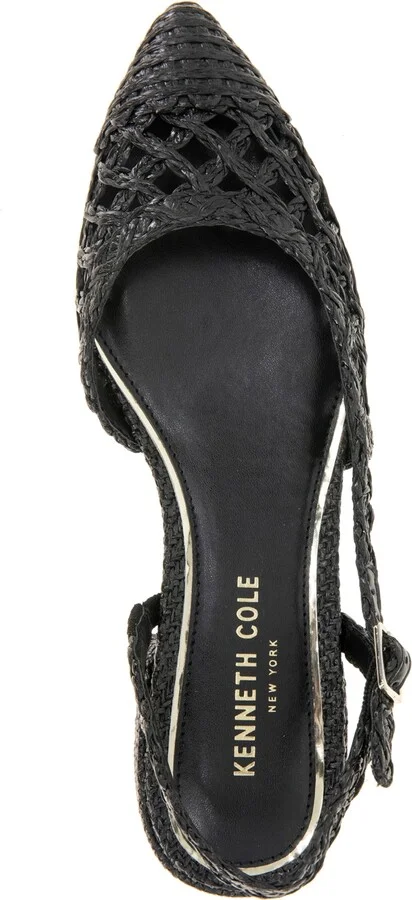 Kenneth Cole New York Women's Cayla Crochet Block Heel Slingback Pumps - Image 4