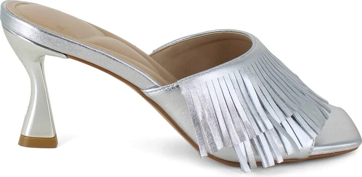 Kenneth Cole New York Women's Darby Fringe Slip On Dress Sandals - Image 2