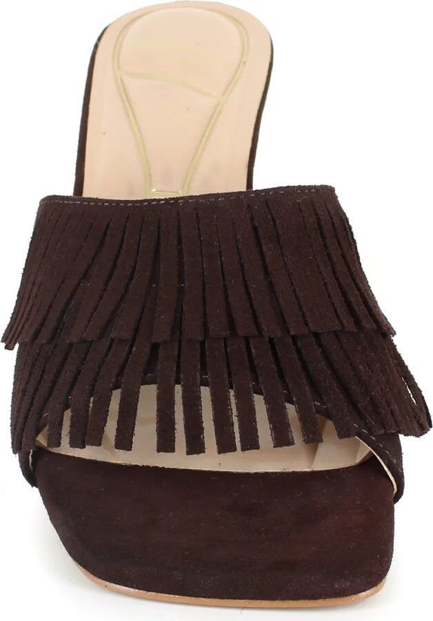 Kenneth Cole New York Women's Darby Fringe Slip On Dress Sandals - Image 11