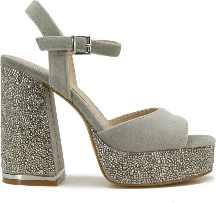 Kenneth Cole New York Women's Dolly Crystal Platform Sandals - Image 2