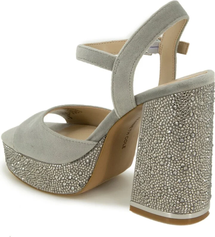 Kenneth Cole New York Women's Dolly Crystal Platform Sandals - Image 6