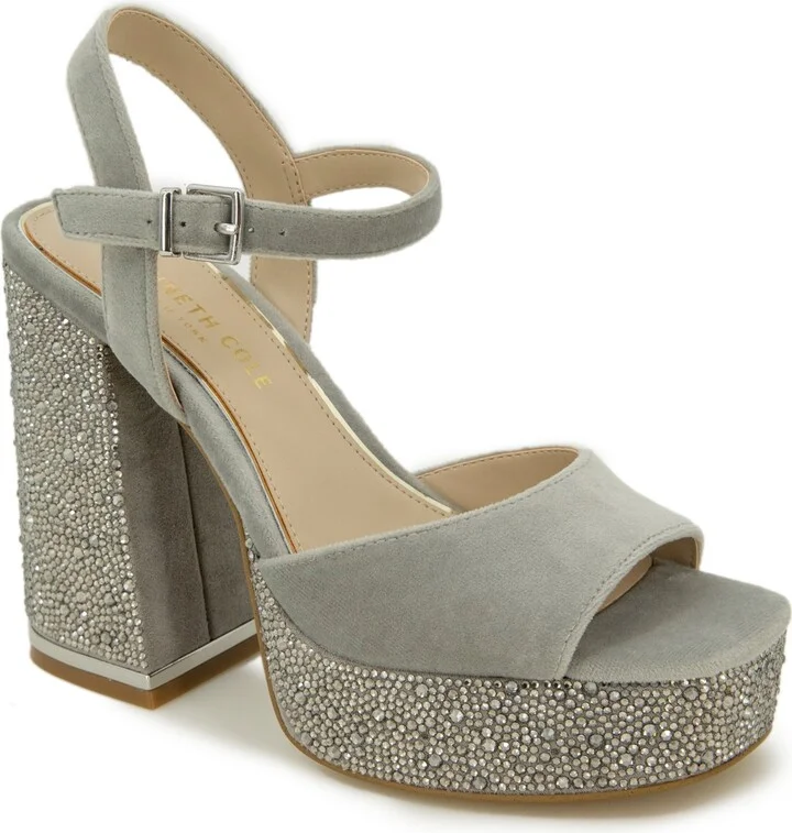 Kenneth Cole New York Women's Dolly Crystal Platform Sandals