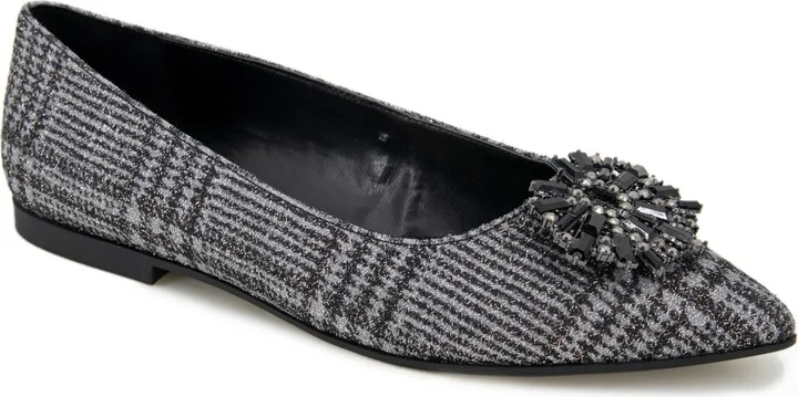 Kenneth Cole New York Women's Gaya Starburst Flats - Black, Silver