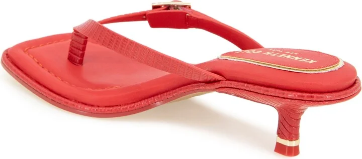 Kenneth Cole New York Women's Gillie Kitten Heel Sandals - Image 6