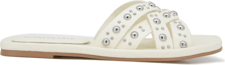 Kenneth Cole New York Women's Jula Stud Slip On Flat Sandals - Image 2