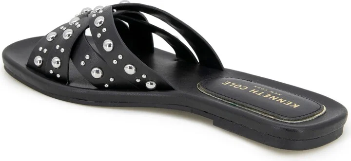 Kenneth Cole New York Women's Jula Stud Slip On Flat Sandals - Image 11