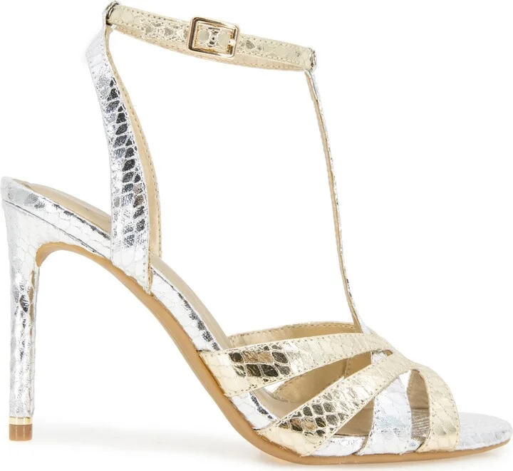 Kenneth Cole New York Women's Liona Almond Toe Dress Sandals - Silver/Gold Metallic - Image 2