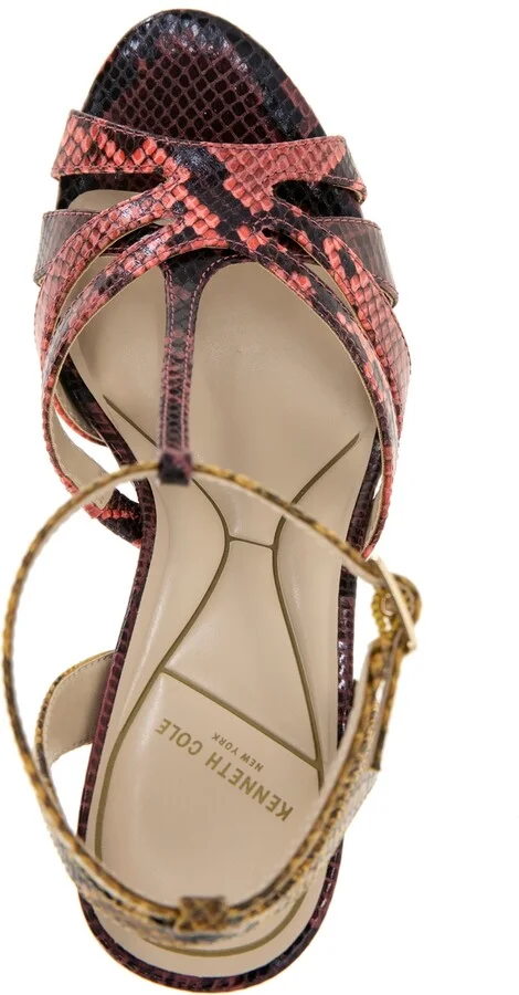Kenneth Cole New York Women's Liona Almond Toe Dress Sandals - Silver/Gold Metallic - Image 9