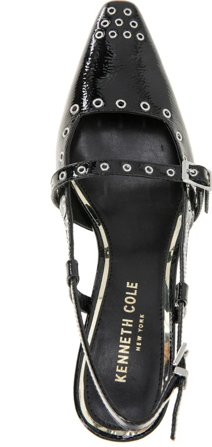 Kenneth Cole New York Women's Martha Eyelet Kitten Heel Pumps - Image 4