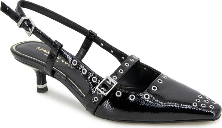 Kenneth Cole New York Women's Martha Eyelet Kitten Heel Pumps