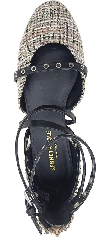 Kenneth Cole New York Women's Mason Strappy Flats - Black/Tan - Image 4