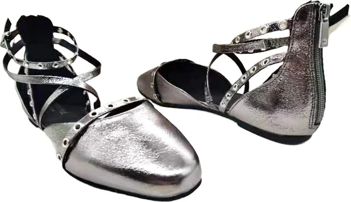 Kenneth Cole New York Women's Mason Strappy Flats - Black/Tan - Image 11