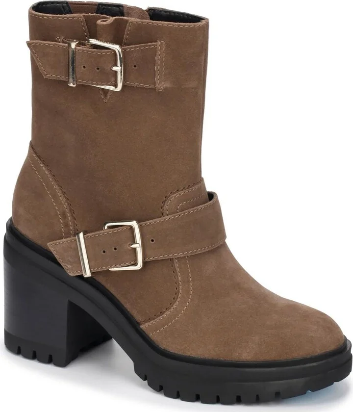 Kenneth Cole New York Women's Rhode Heel Buckle Ankle Boot