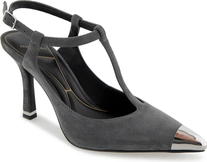 Kenneth Cole New York Women's Romi Cap Toe T-Strap Pumps