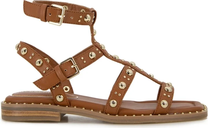 Kenneth Cole New York Women's Ruby Flat Sandals - Cognac, Polyurethane - Image 2