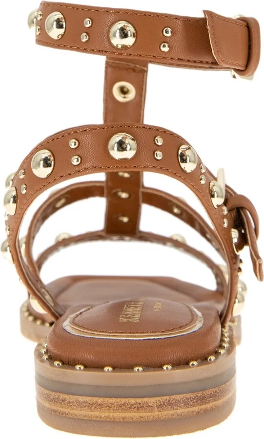 Kenneth Cole New York Women's Ruby Flat Sandals - Cognac, Polyurethane - Image 3