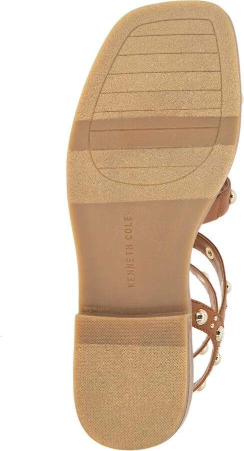 Kenneth Cole New York Women's Ruby Flat Sandals - Cognac, Polyurethane - Image 5