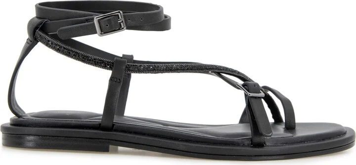 Kenneth Cole New YorkWomen's Paros Jewel Square Toe Flat Sandals - Image 2