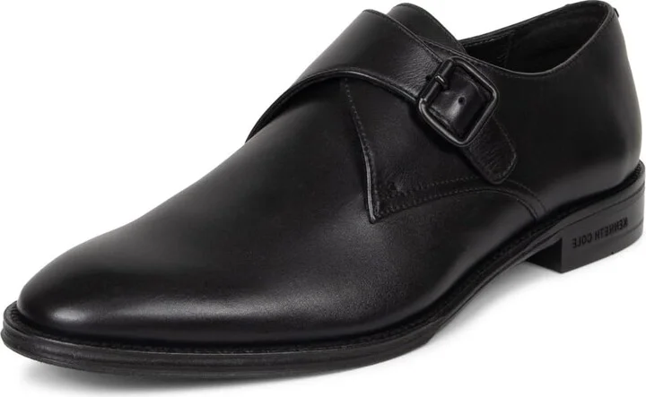 Kenneth Cole NY Men's Tristian Monk Strap Dress Loafers Black