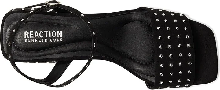 Kenneth Cole Reaction Buena Studs Women's Wedge Shoes Black Micro : 10 M, Synthetic - Image 2