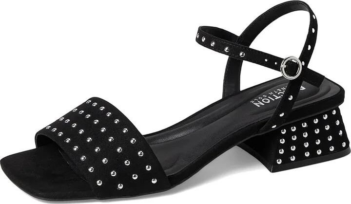 Kenneth Cole Reaction Buena Studs Women's Wedge Shoes Black Micro : 10 M, Synthetic - Image 5
