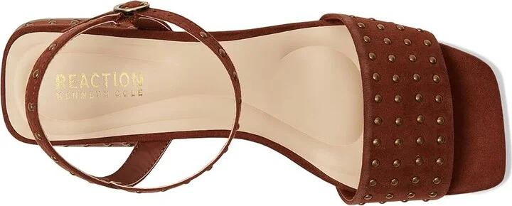 Kenneth Cole Reaction Buena Studs Women's Wedge Shoes Luggage Micro : 9 M, Synthetic - Image 2